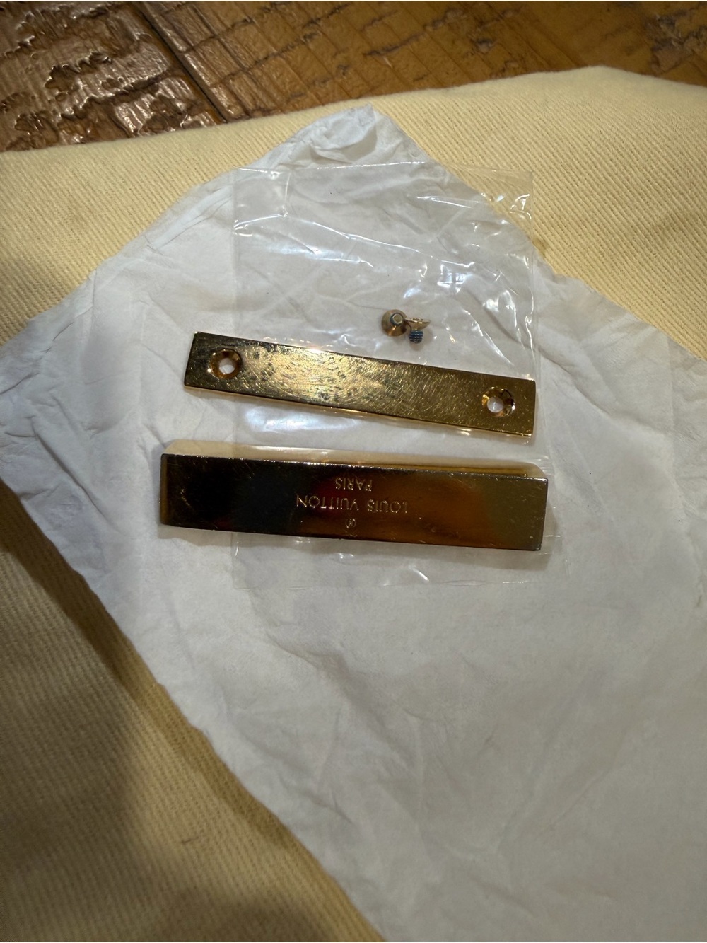 Louis Vuitton Favorite MM front plate Hardware Nameplate Set
